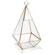Gold glass terrarium 1