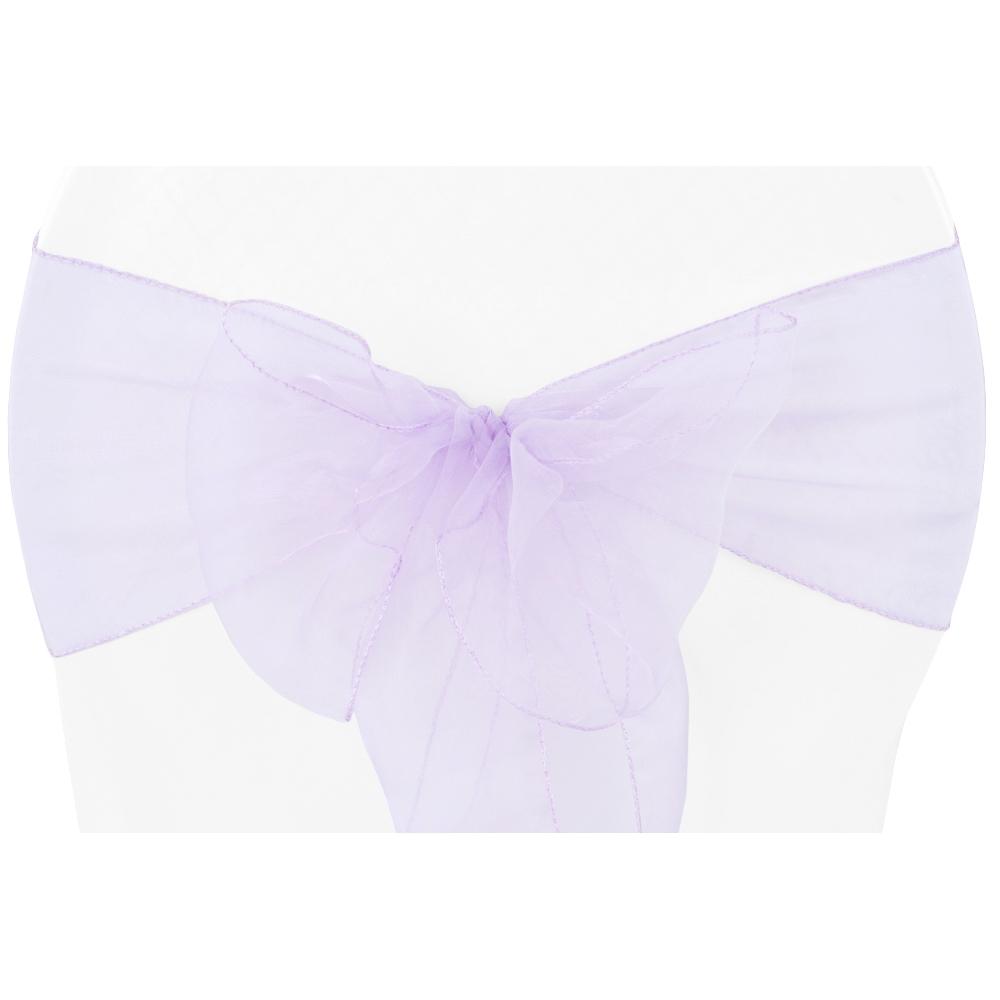 Lavender organza sashes