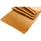 Satin tablerunner antiquegold