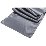 Satin tablerunners pewter